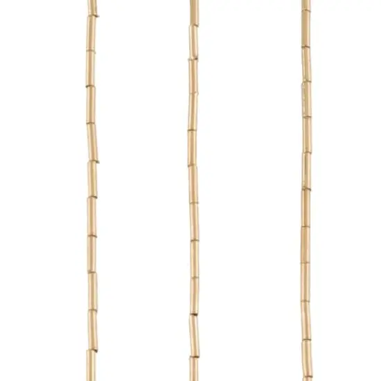 Gold Metal Bugle Beads, 6mm by Bead Landing&trade; {1}