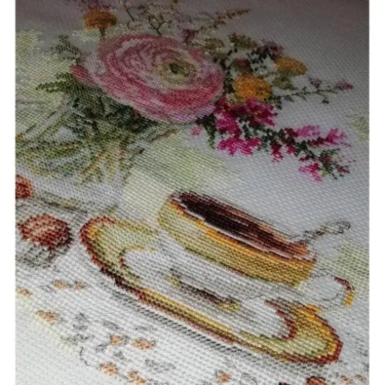 Alisa Morning Coffee Cross Stitch Kit {6}