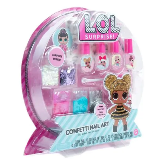 L.O.L. Surprise! Confetti Nail Art {6}