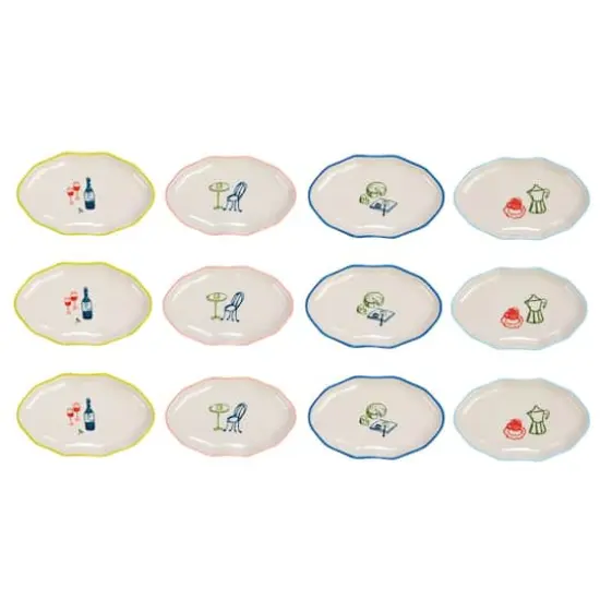 Hello Honey&reg; 5" Hand Painted Stoneware Dish Set {3}