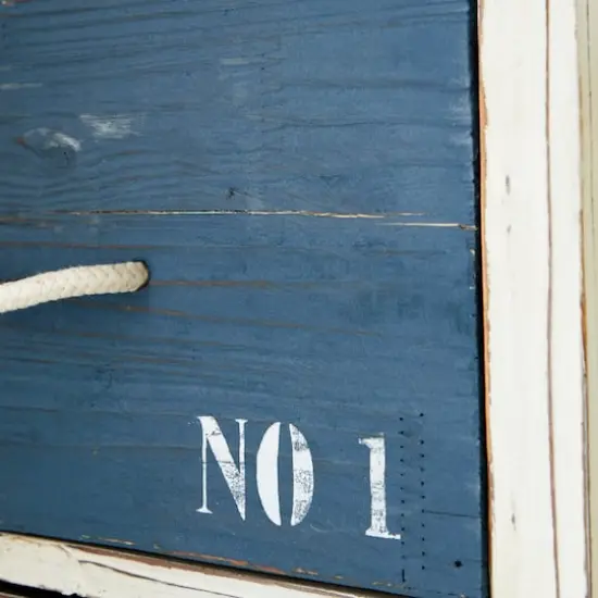 White Wood Coastal Chest, 30" x 19" x 12" {5}