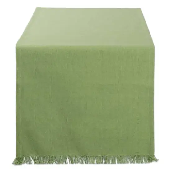 DII&reg; 72" Solid Heavyweight Fringed Table Runner Pumpkin Spice {2}