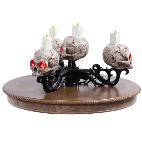 3-In-1 Lighted Skull Candelabra by Ashland&reg; {8}