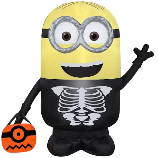 3ft. Airblown&reg; Inflatable Dave as Skeleton {1}