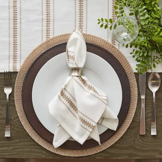 DII&reg; Stone Zig Dobby Stripe Cloth Dinner Napkins, 6ct. {7}