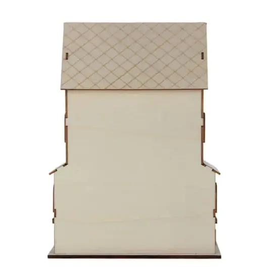 11.75" Unfinished Gingerbread House DIY LED Wood D&eacute;cor by Make Market&reg; {6}