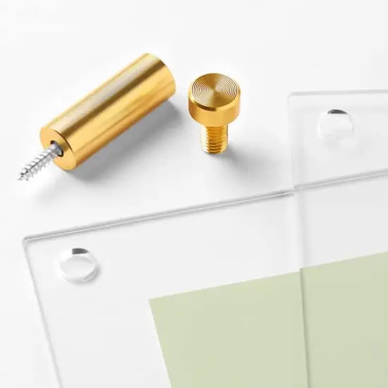 Wexel Art Mondrian 23" Double Panel Wallscape Set Gold {5}