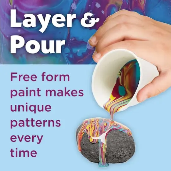 Faber-Castell&reg; Hide & Seek Paint Pour Rocks Kit {9}
