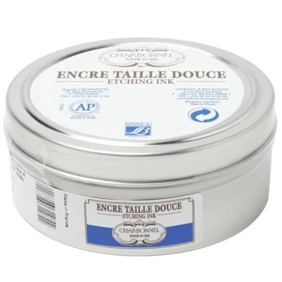 Charbonnel Etching Ink, 200mL Cobalt Blue {1}