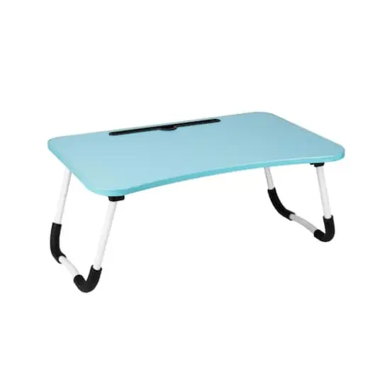 Mind Reader Freestanding Portable Foldable Lap Desk with Fold-Up Legs Blue {1}