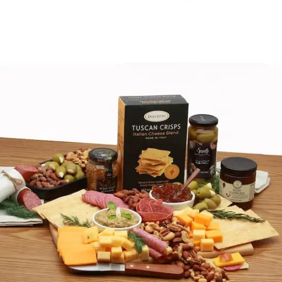 Classic Gourmet Cheese & Snacks Charcuterie Board {1}