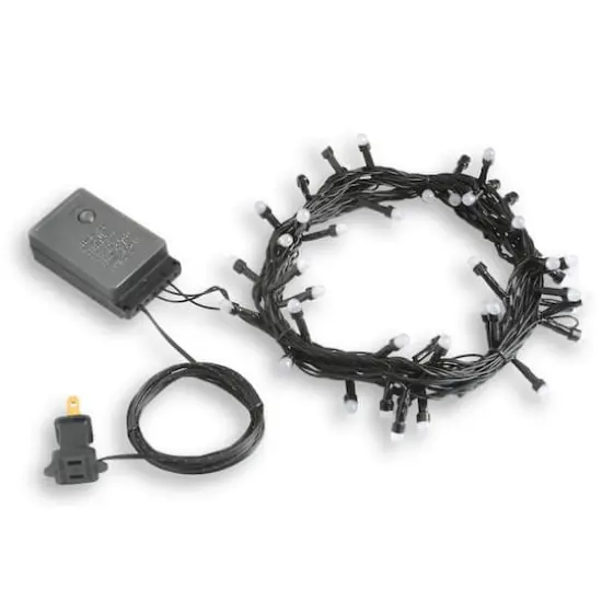 4ft. Pre-Lit Black Entrance Artificial Halloween Tree, Orange Lights {6}