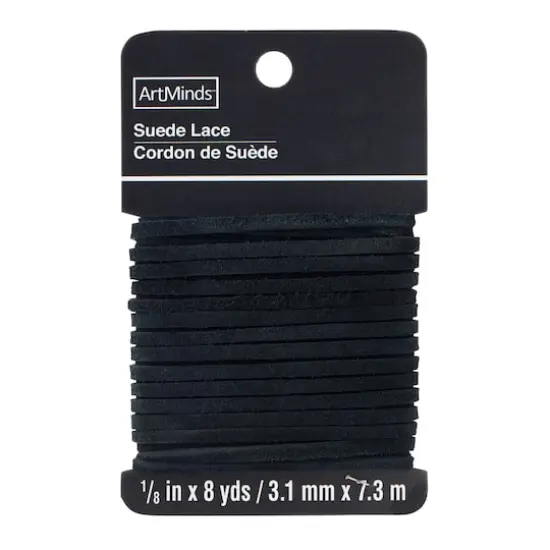 1/8" Suede Lace by ArtMinds&trade; Black {1}