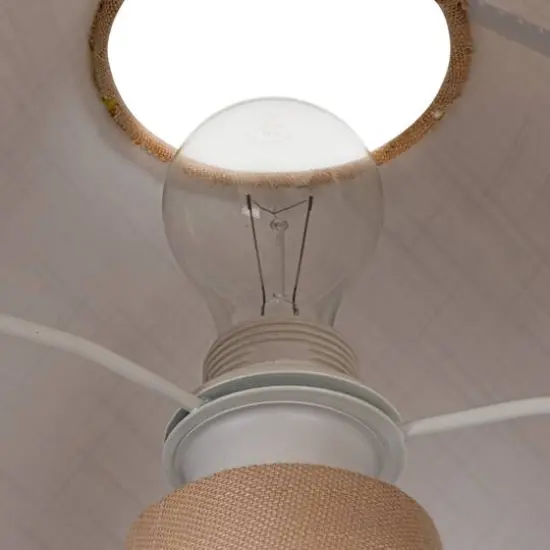 Hello Honey&reg; 22" Lumina Natural Linen Table Lamp {5}