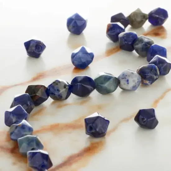 Blue Faceted Sodalite Round Beads, 8mm by Bead Landing&trade; {3}