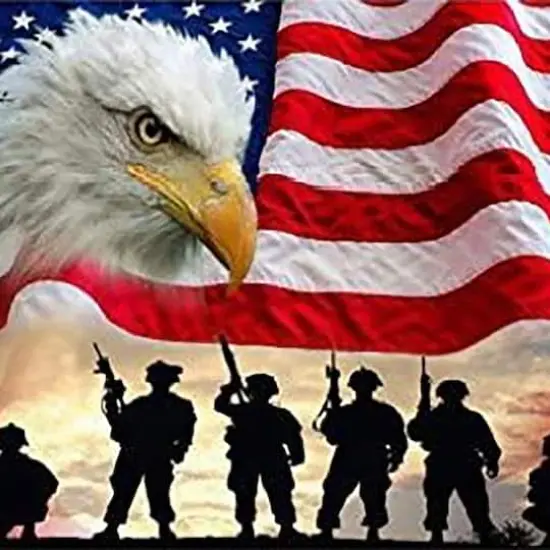 Sparkly Selections American Soldiers Diamond Painting Kit, Square Diamonds {1}