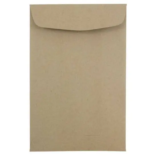 JAM Paper 6" x 9" Brown Kraft Paper Bag Open End Catalog Premium Envelopes {1}