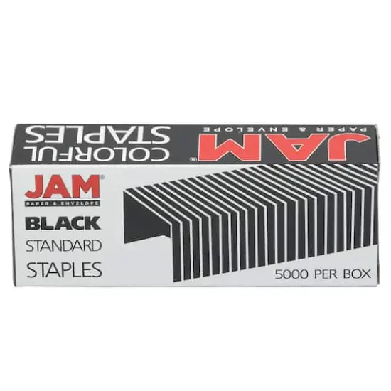 JAM Paper Standard Size Staples, 5,000ct. Black {1}