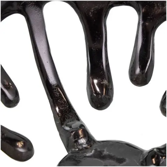 Aluminum Drip Decorative Bowl Set with Open Frame Design Black {9}