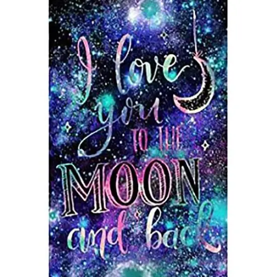 Sparkly Selections I Love You to the Moon and Back Diamond Painting Kit, Round Diamonds {1}