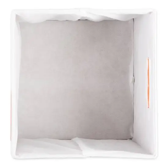 DII&reg; 11" Polyester Stripes Storage Cube Spice {6}