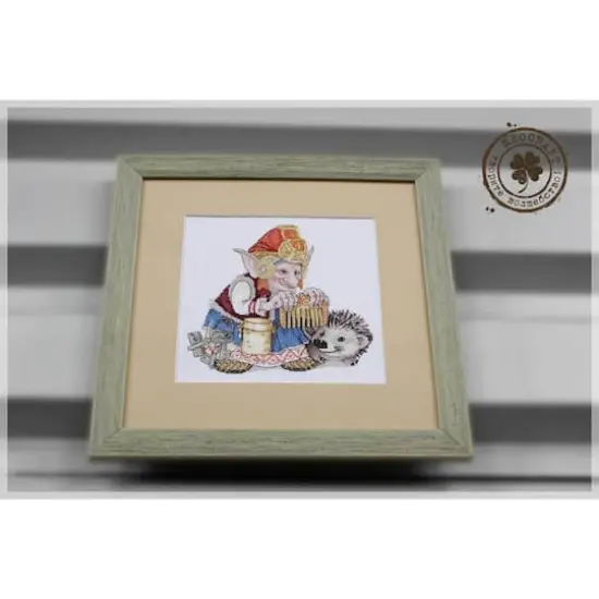 Neocraft Elf With Hedgehog Cross Stitch Kit {3}