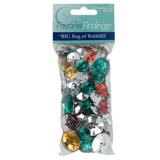 Favorite Findings&trade; Christmas Gem Button Mix {1}