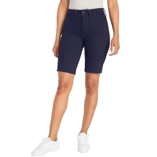 Galaxy by Harvic Juniors School Uniform Super Stretch Bermuda Shorts Navy {1}