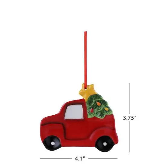 5ct. Ceramic Vintage Ornaments {4}