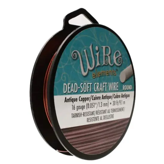 The Beadsmith&reg; Wire Elements&trade; 16 Gauge Antique Copper Tarnish Resistant Soft Temper Wire, 30ft. {1}