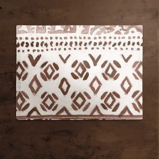 Deep Red Pattern Poly Twill Placemat {3}