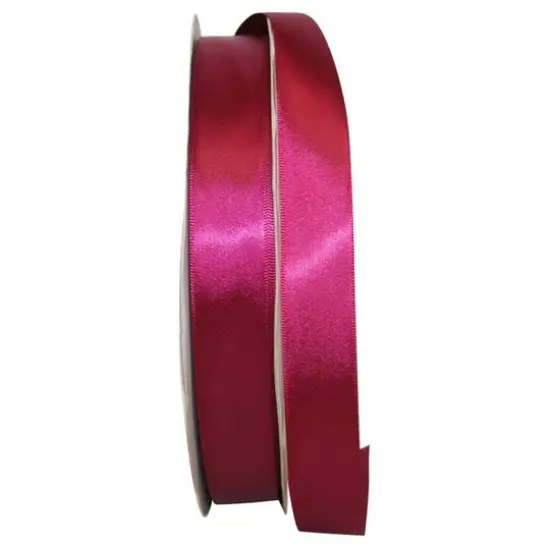JAM Paper 7/8" x 100yd. Satin Single Face Ribbon Wine {1}