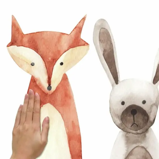 RoomMates Watercolor Woodland Critters Peel & Stick Decals {5}