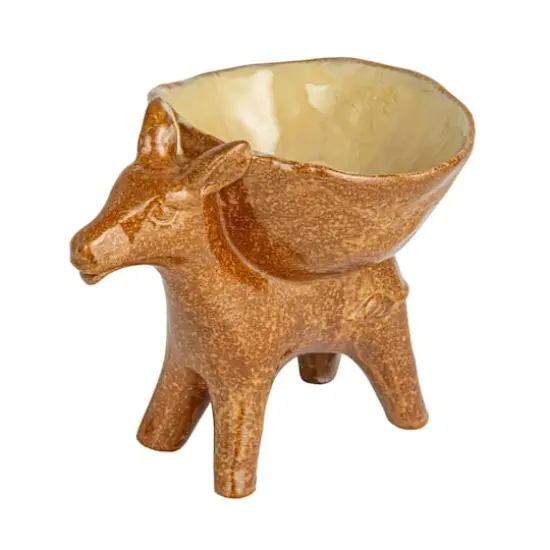 Hello Honey 6.5" Rustic Stoneware Donkey Bowl {1}