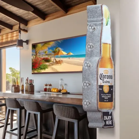 American Art Decor 25" Metal Corona Extra LED Marquee Sign {3}