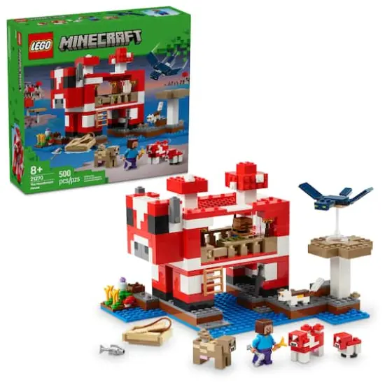 LEGO&reg; Minecraft&reg; The Mooshroom House Island Gamer Kit Toy for Kids 21270 {1}