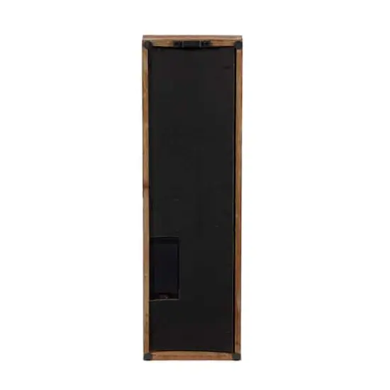 15" Brown Iron Industrial LED Wall Sconce {8}