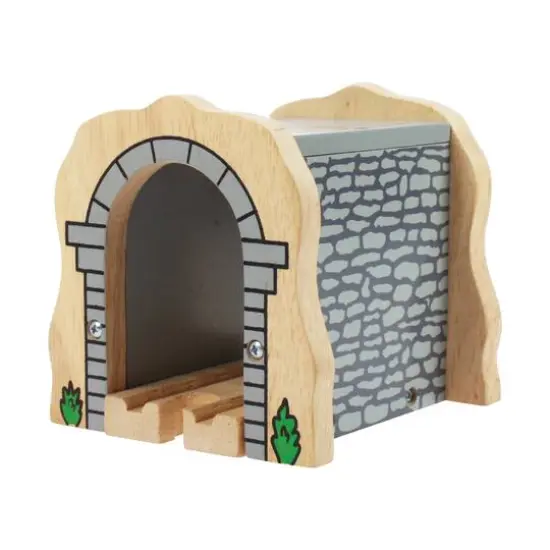 Wooden Grey Stone Tunnel {3}