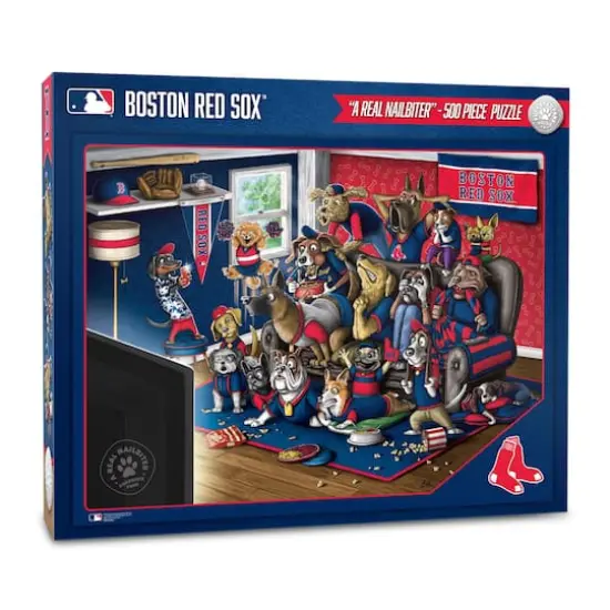 MLB Purebred Fans A Real Nailbiter 500 Piece Puzzle Boston Red Sox {1}