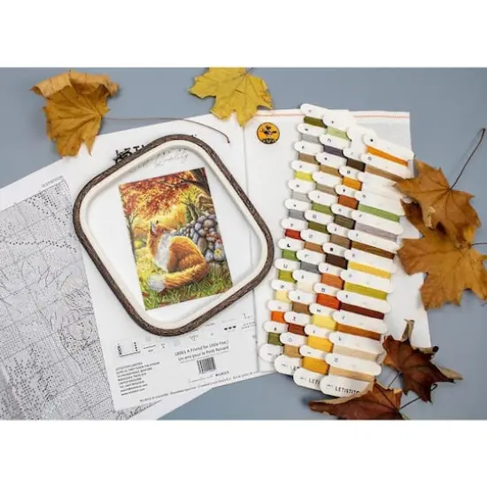 LetiStitch A Friend for Little Fox Counted Cross Stitch Kit {9}