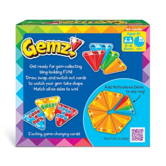 Trend Enterprises&reg; Gemz!&trade; Three Corner Card Game {5}