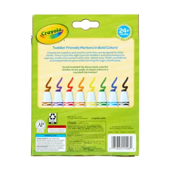 Crayola&reg; 8 Color Washable Toddler Markers {6}