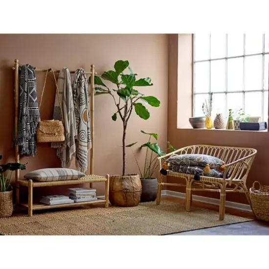 Hello Honey&reg; Black & Beige Woven Cotton Blend Throw Blanket with Fringe {7}