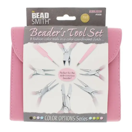 The Beadsmith&reg; Beader's Tool Set Bubblegum {6}