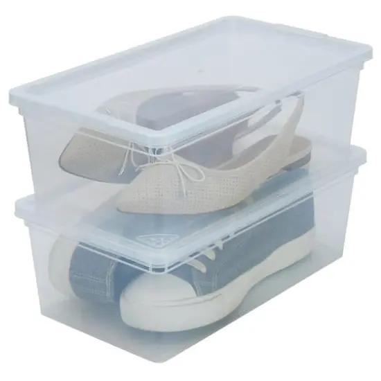 Simplify Clear Stackable Storage Bins with Lids, 6ct. {6}
