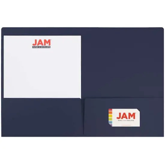JAM Paper Assorted Dark Colors Premium Matte 2-Pocket Folders, 6ct. {5}