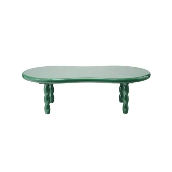 Hello Honey&reg; Green Oval Lacquered Coffee Table {1}