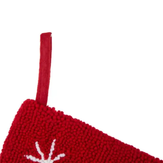 Glitzhome&reg; 19" Reindeer Hooked Stocking {7}