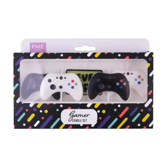 PME Party&reg; Gamer Birthday Candle Set {4}