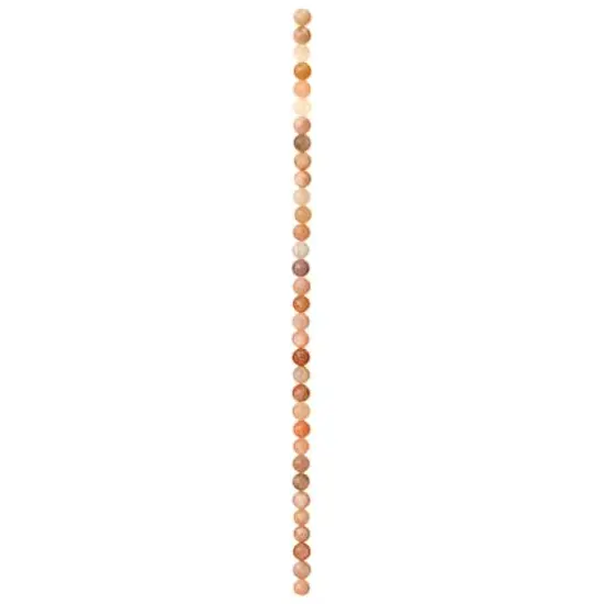 Light Pink & Orange Sunstone Round Beads, 6mm by Bead Landing&trade; {4}